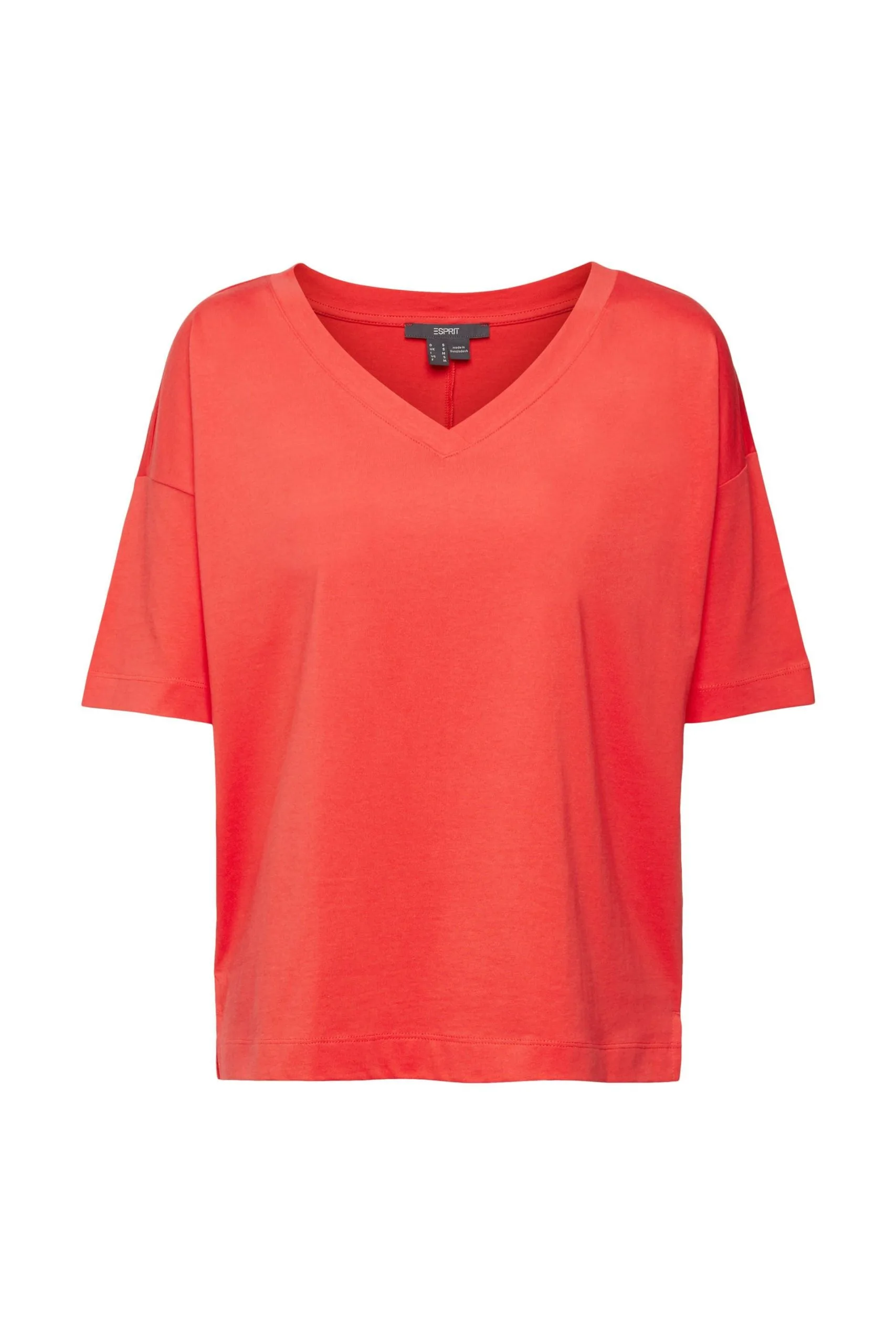 ESPRIT T-Shirts Kurzärmlig Red