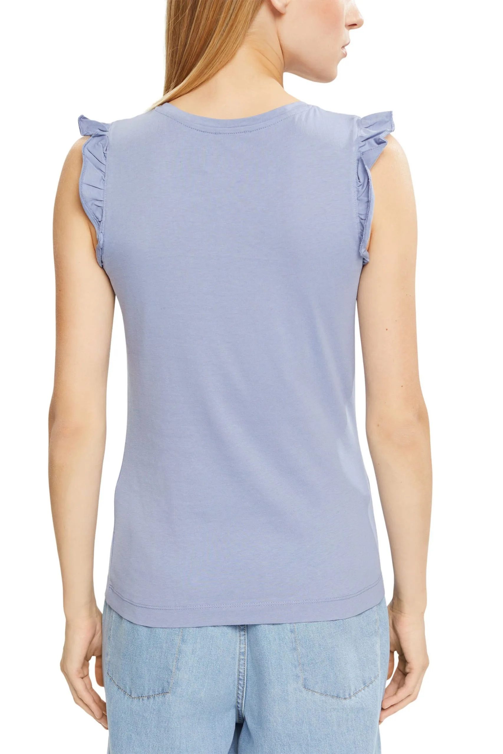 ESPRIT T-Shirts Sleeveless Light Blue Lavender – Bild 3