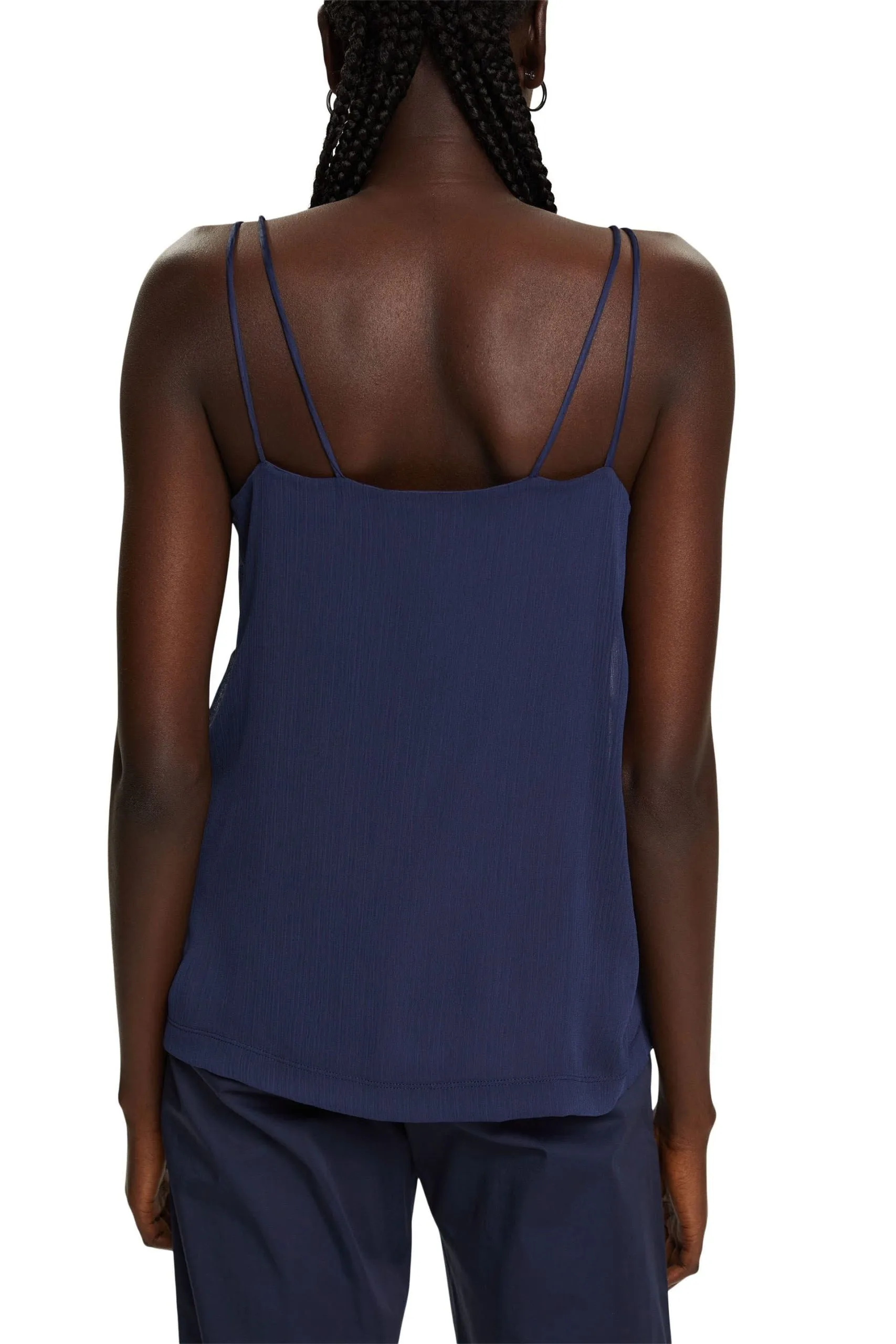 ESPRIT Top Mit Doppelten Spaghettiträgern Dark Blue – Bild 3