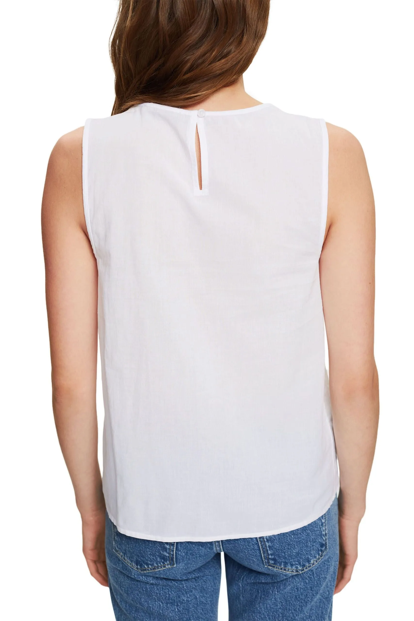 ESPRIT Top Mit Lochspitze White – Bild 3