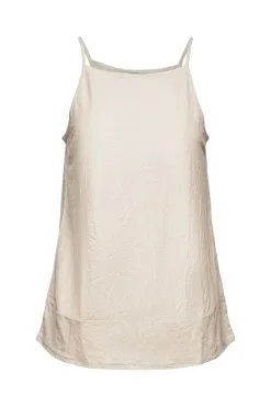 ESPRIT Top Mit Rückwärtiger Knopfleiste Taupe