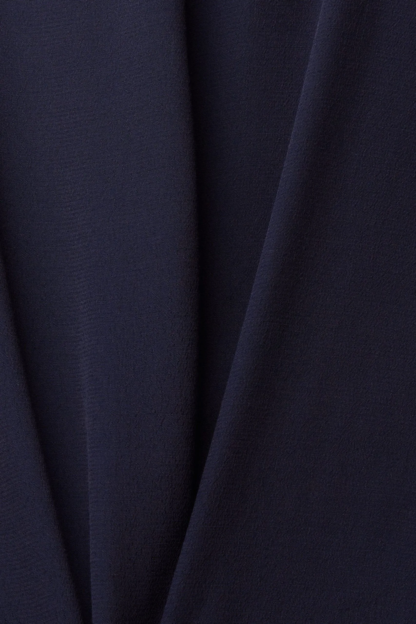 ESPRIT Unifarbene Bluse Navy – Bild 4