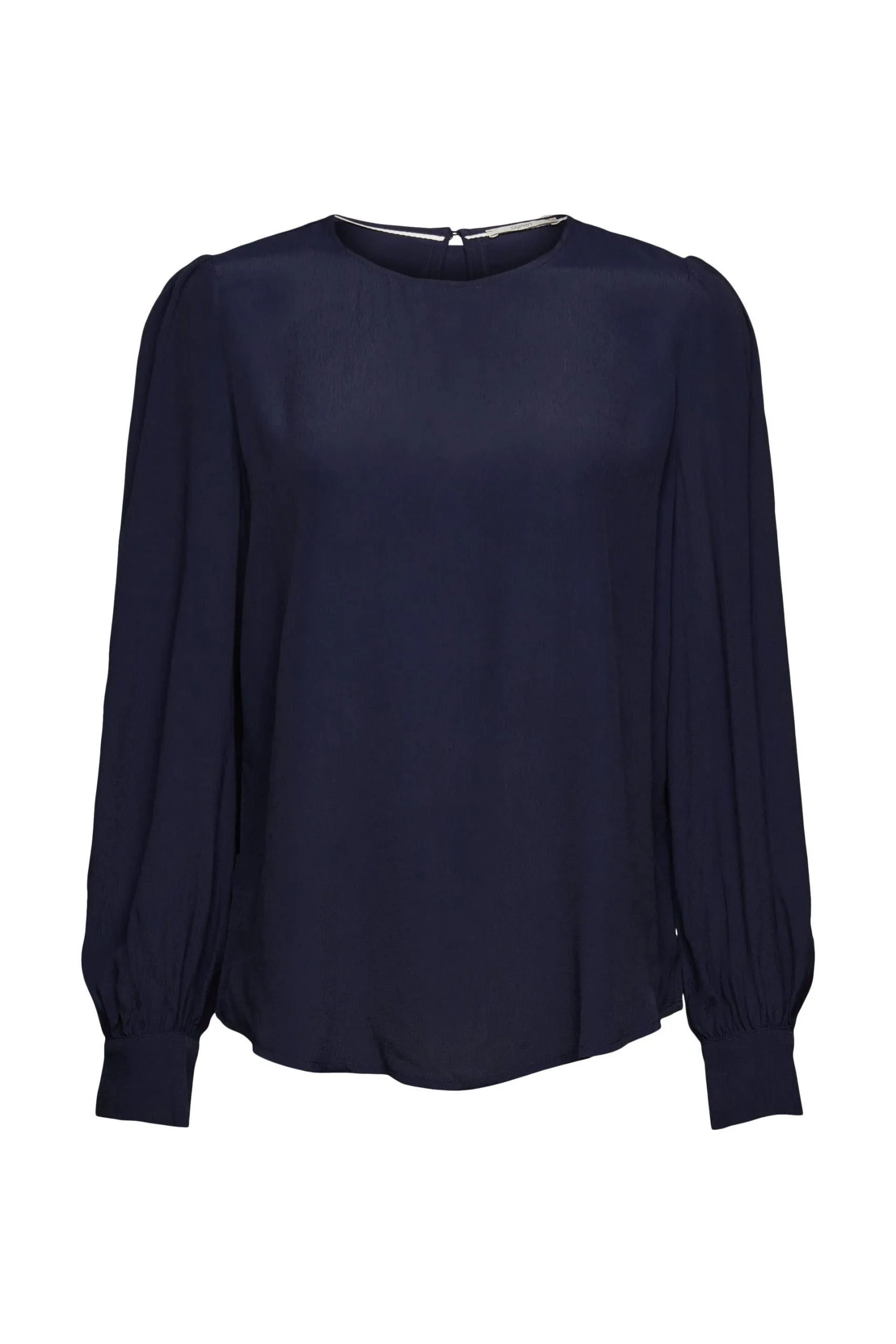 ESPRIT Unifarbene Bluse Navy