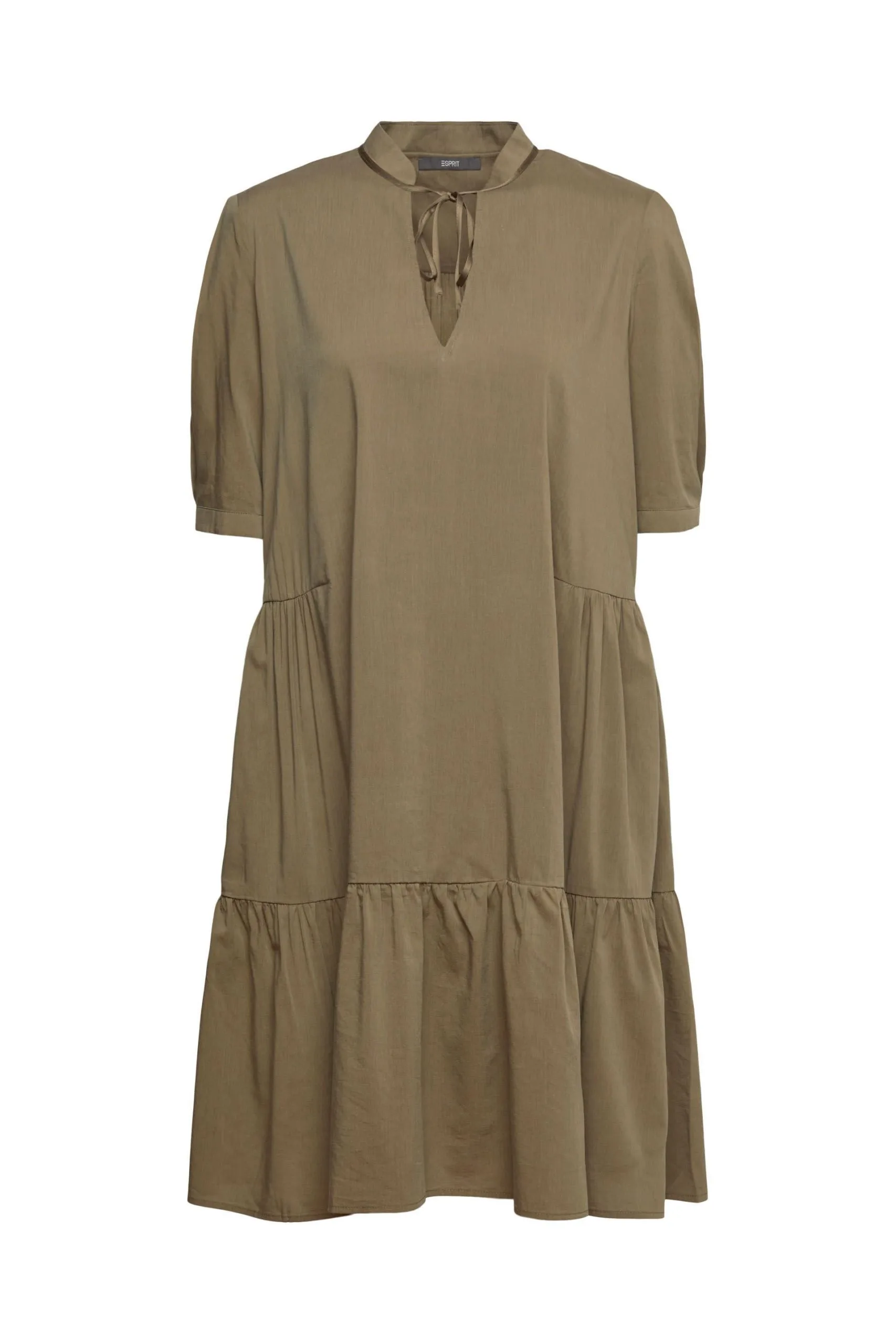 ESPRIT Volantkleid Khaki Green