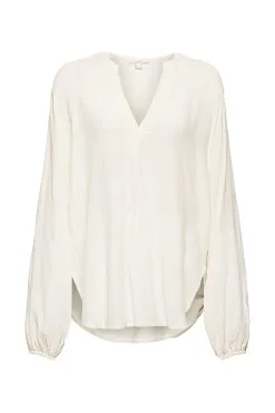 ESPRIT Weites Blusenshirt Off White