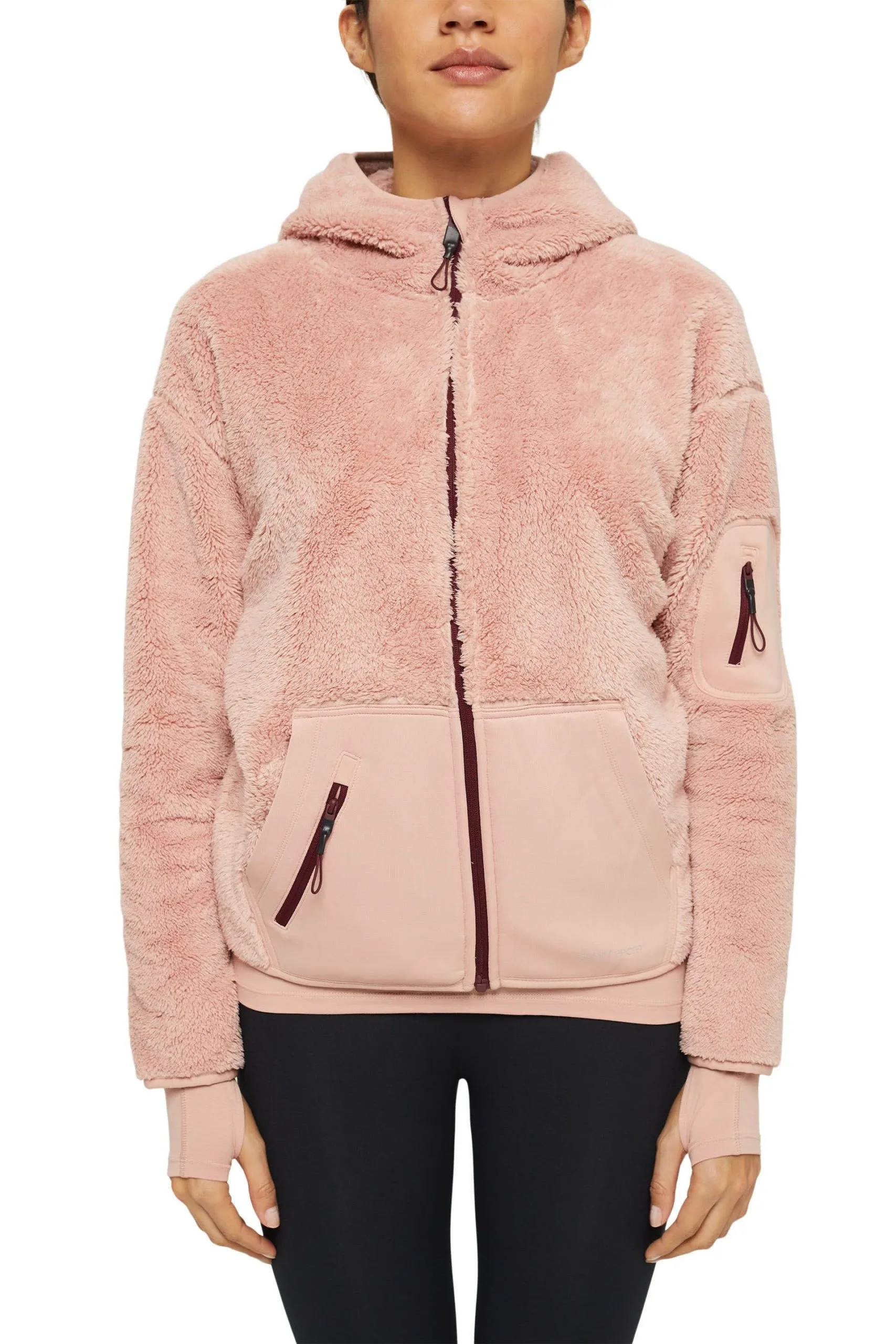 ESPRIT Zipper-Cardigan Nude – Bild 2